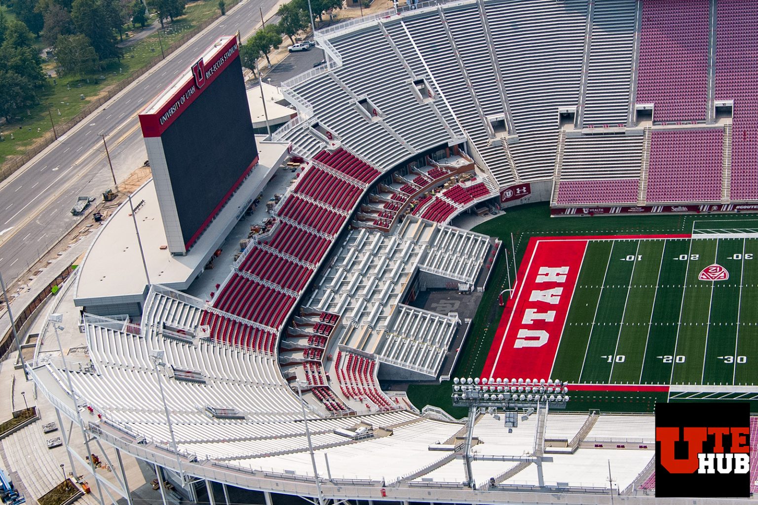 Rice Eccles Stadium Construction Photos 25 Days To Game One Ute Hub